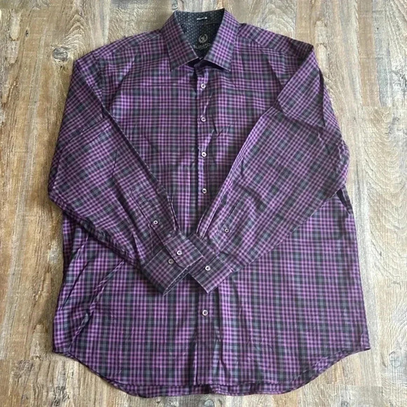 Bugatchi Uomo |  Classic Fit Dress Shirt - Picture 2 of 5